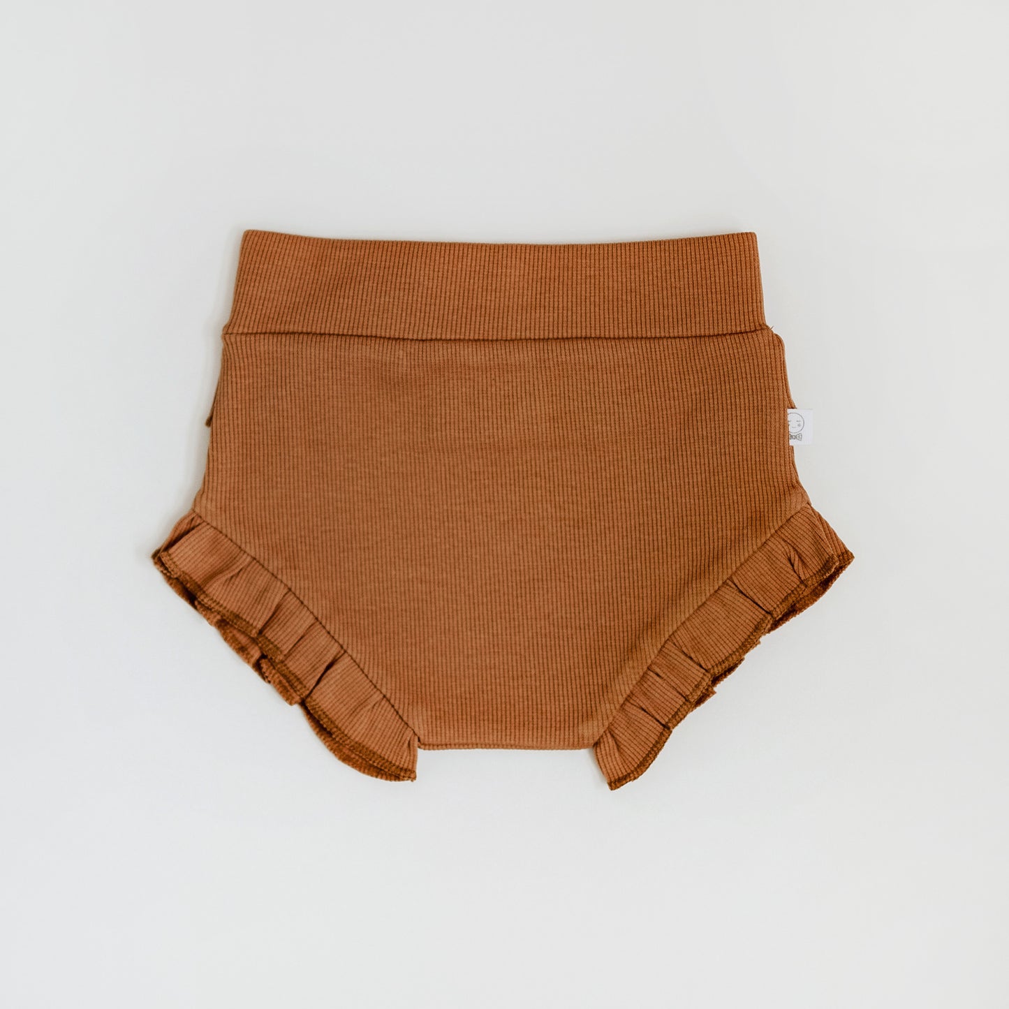 High Waisted Bloomers with Frill - Chestnut 