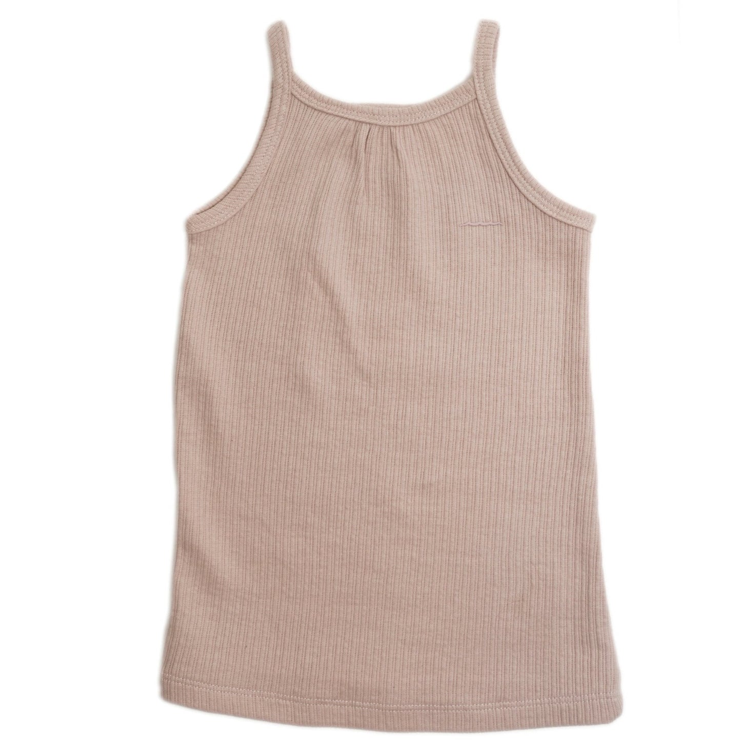 this picture show a gots organic cotton soft pink tank top