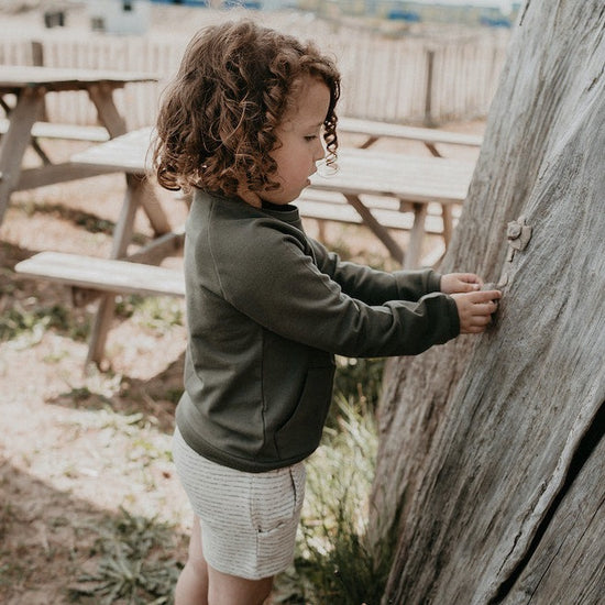 Load image into Gallery viewer, Kids Sweater - Olive

