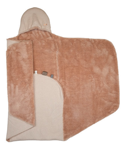 Organic Baby Wrapping Blanket - Milky Rust